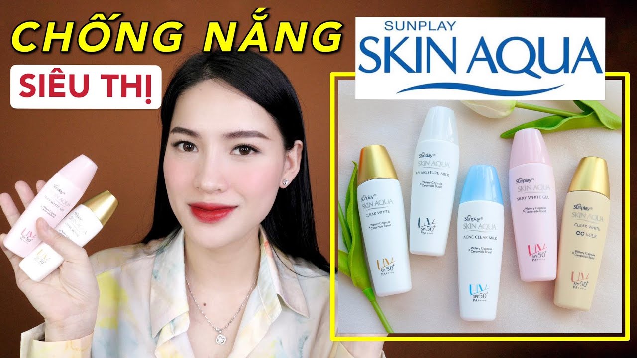 [REVIEW] Kem chống nắng GIÁ RẺ SIÊU THỊ Sunplay Skin Aqua | [Video có Affiliate Marketing]