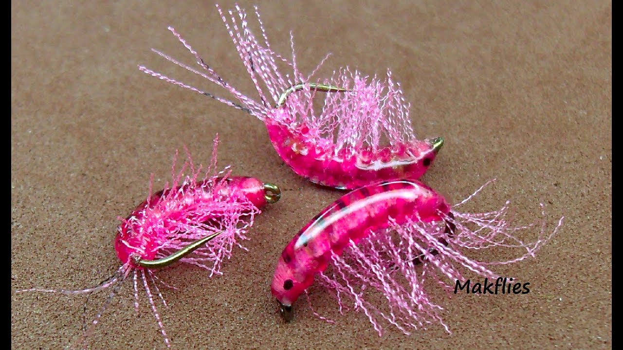Fly Tying a Simple Winter Grayling Pink Shrimp by Mak