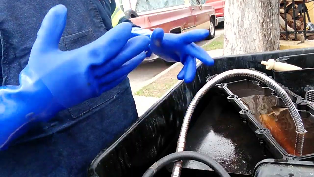 review on a grease monkey long cuff PVC coated chemical gloves