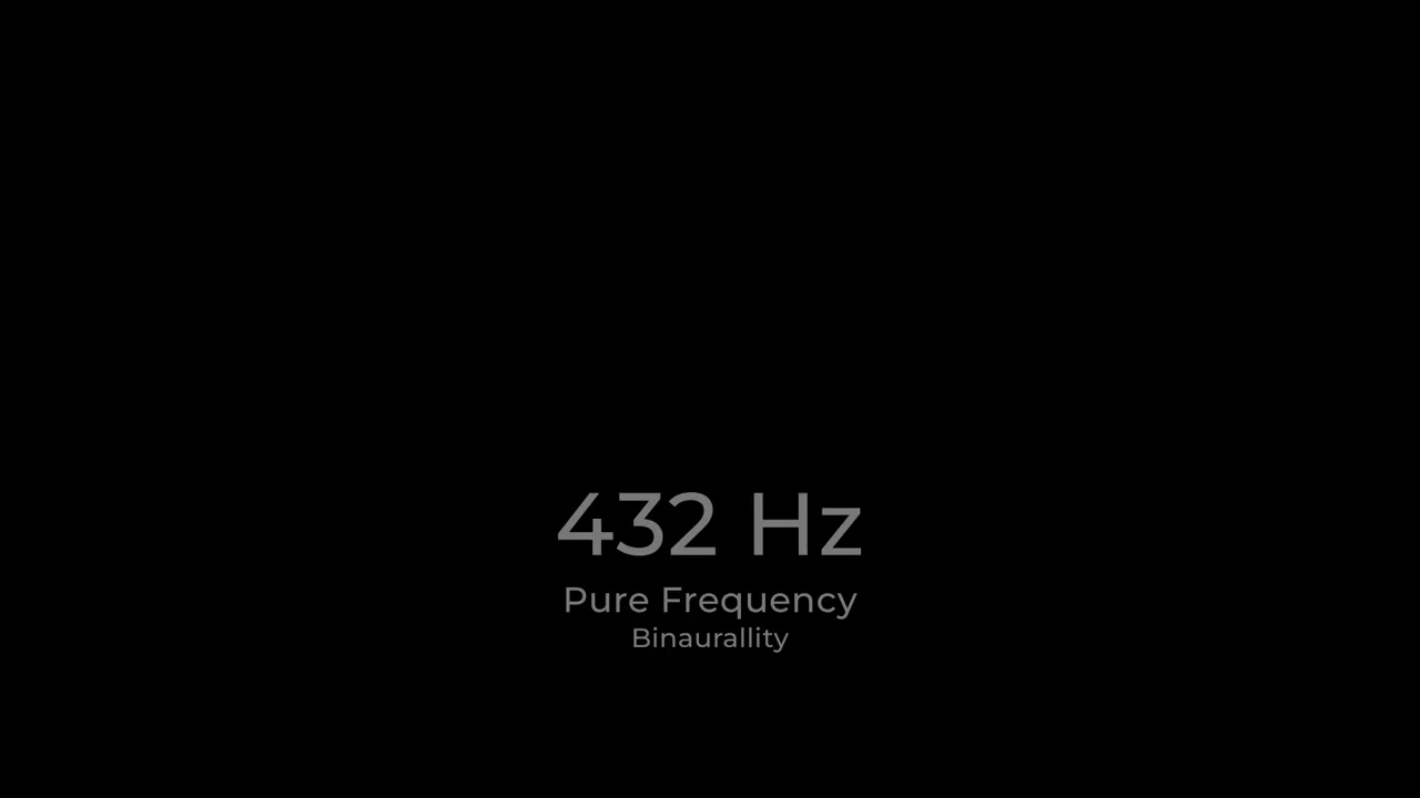 432 Hz Pure Frequency for Relaxation & Balance | Dark Screen | Binaurallity