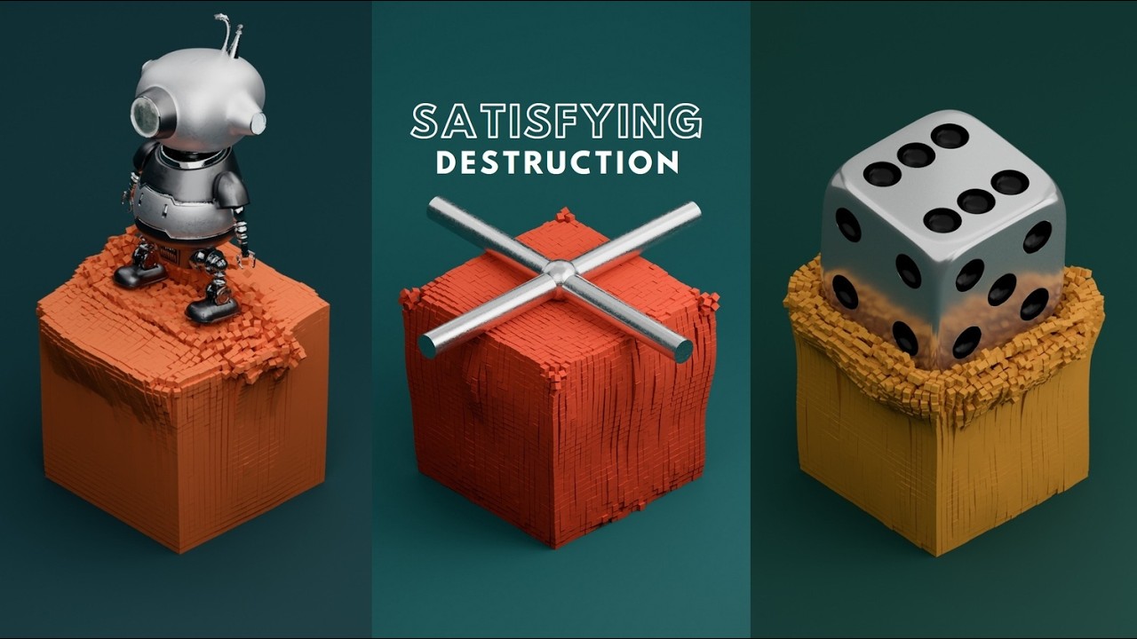 Best Selection of 3D Super Satisfying Simulation loops! #satisfying #asmr #animation