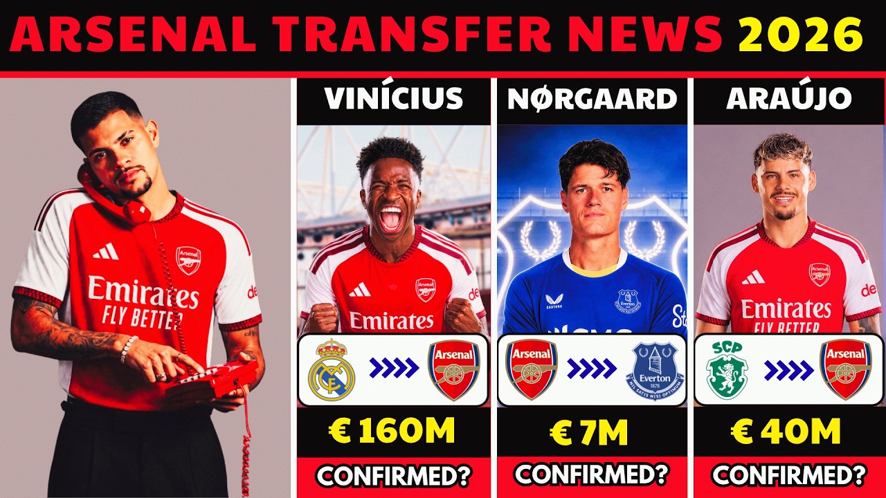 OFFICAL: Guimaraes to Arsenal 🚨 Latest Arsenal Transfer News Summer 2026 🔥| Vin&iacute;cius, Ara&uacute;jo & More