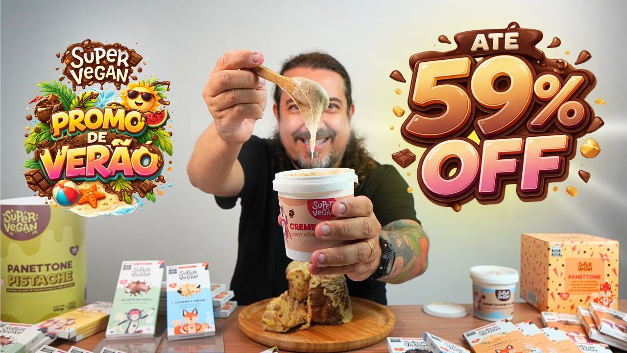 Super Vegan começa o ano oferecendo até 59% OFF em panetones, chocolates e muito mais!