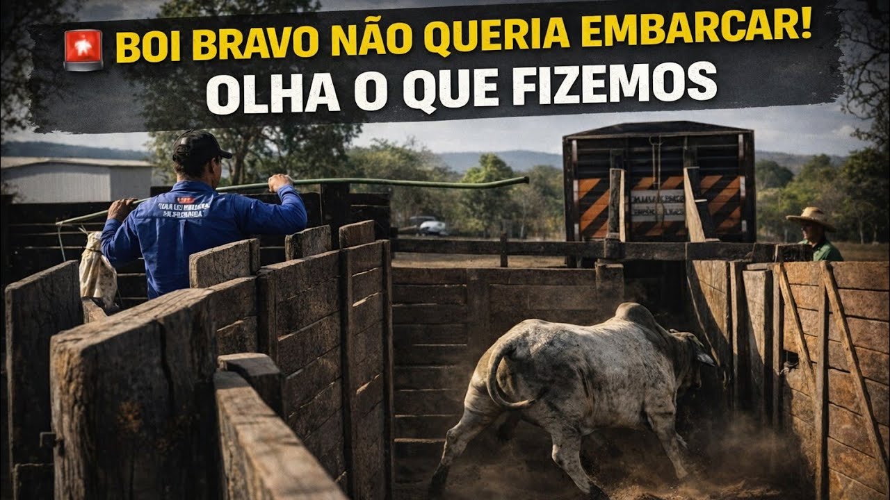 BOI BRAVO nao queria embarcar- usando a moderação 