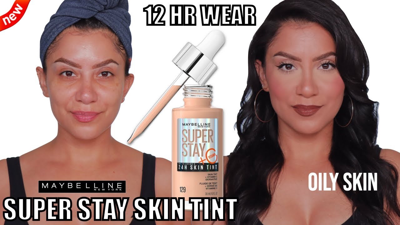 *new* MAYBELLINE SUPERSTAY 24H SKIN TINT REVIEW + 12HR WEAR TEST | MagdalineJanet