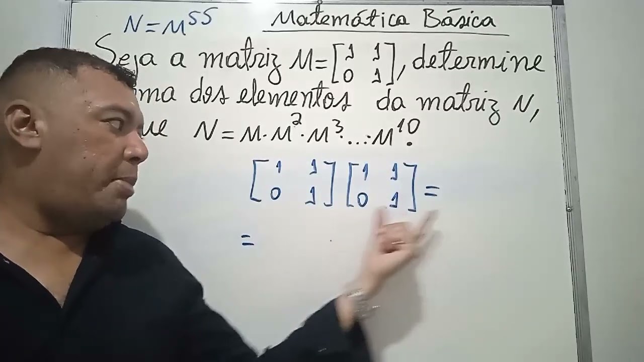 Matemática básica, multiplicação de matrizes. Questão muito boa!
