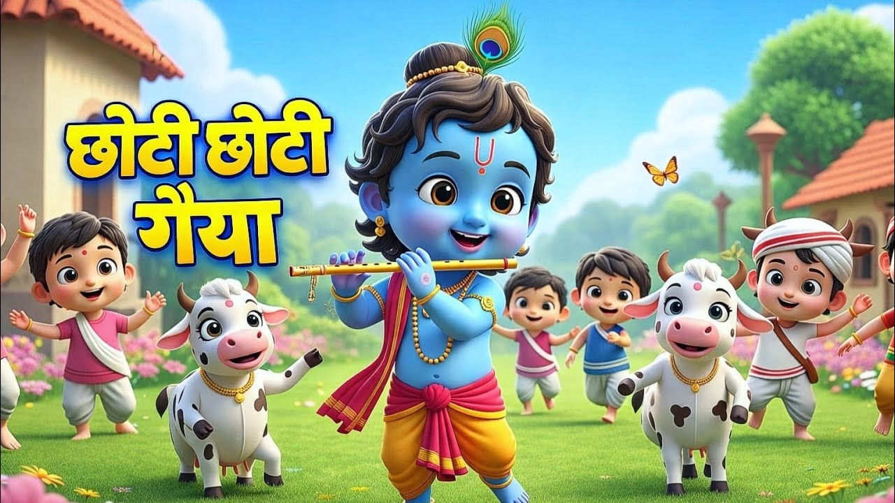 छोटी छोटी गैया – Choti Choti Gaiya Chote Chote Gwal | Krishna Bal Leela | Kids Bhajan | 