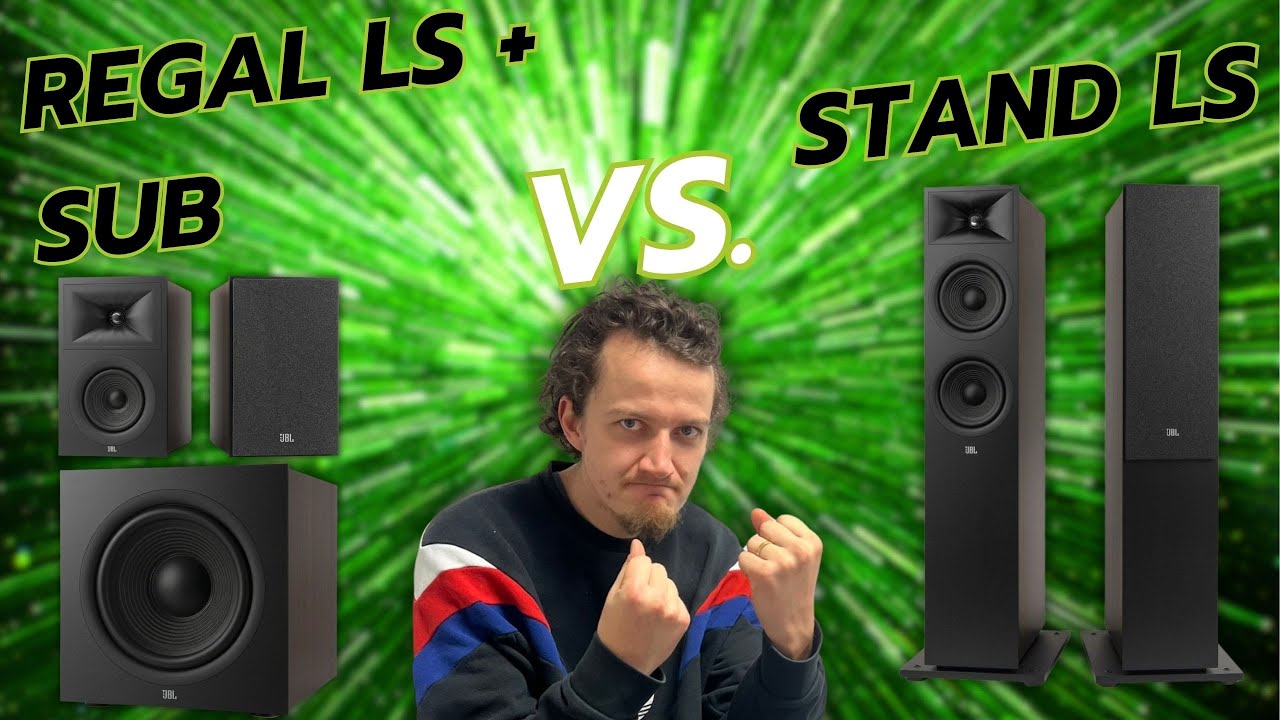 Kompaktlautsprecher + Subwoofer oder Standlautsprecher - Was klingt besser? Soundtest mit JBL Stage!