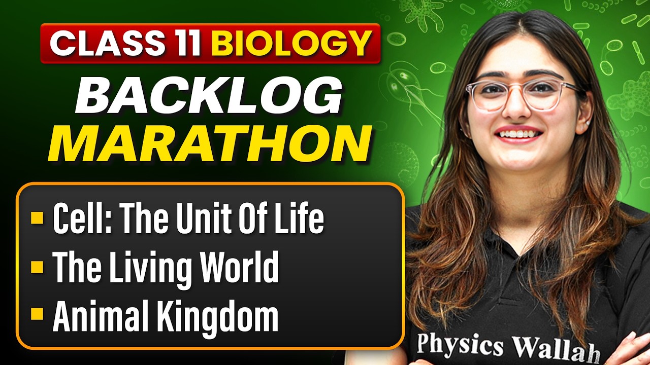 Class 11 Biology Backlog Marathon 2026-27 | Complete Revision in One Shot | By Aarushi Ma'am