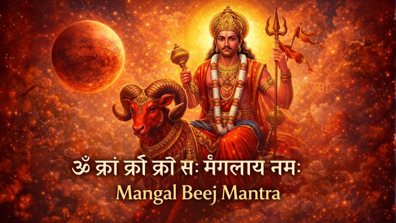 Mangal Beej Mantra | Om Kraam Kreem Kraum Sah Mangalaya Namah | Hindu Devotional Songs