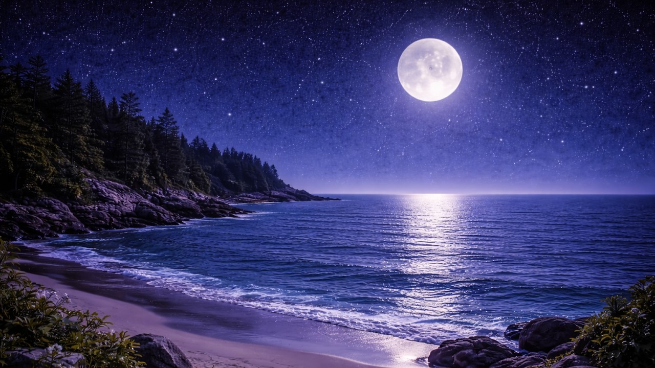 Midnight Ocean Stillness 🌙 | A Calm Space for Deep Rest
