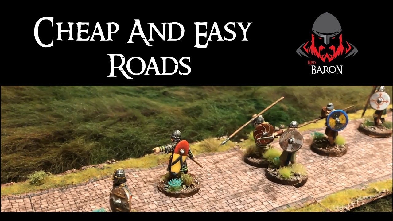 Making Cobblestone  Roads for Wargaming