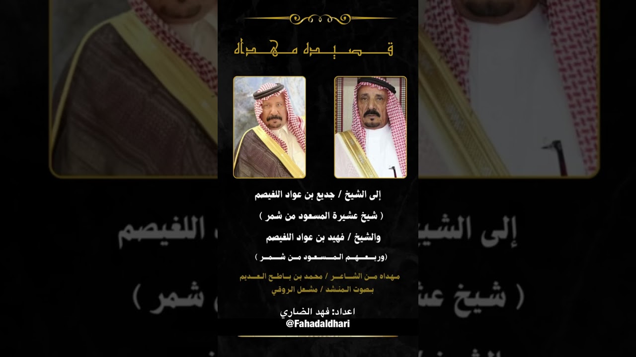 عرضة وشيلة الشيخ فهيد بن عواد اللغيصم 2024