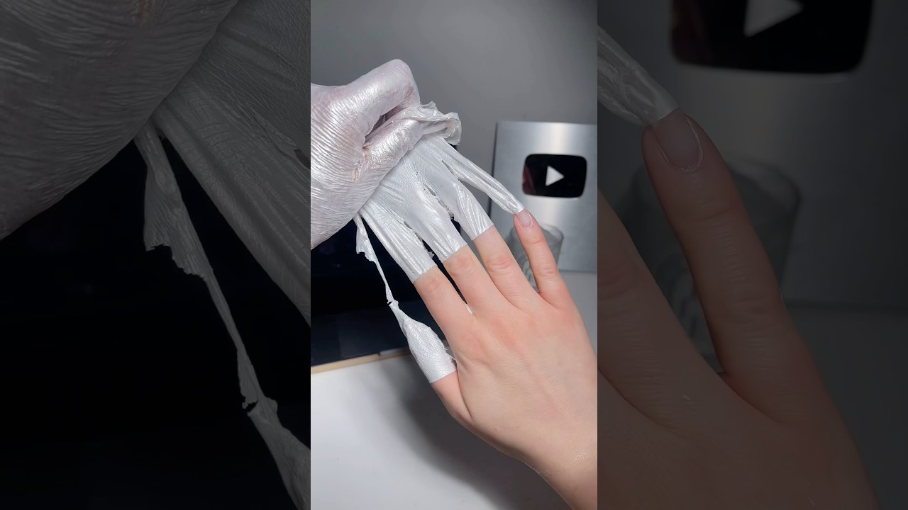 ASMR SELF CARE NIGHT pt. 2 🪩🍸 #100k #asmr #nails #nailart