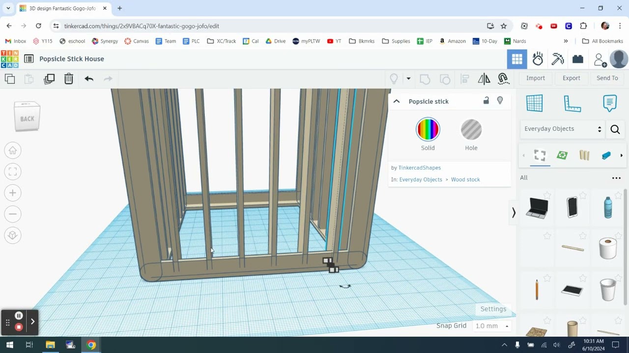 Tinkercad - Make a Popsicle Stick Structure