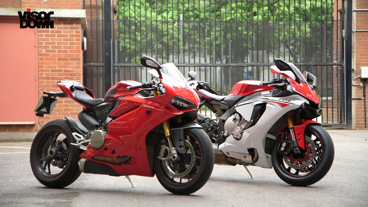Yamaha R1 против Ducati 1299 Panigale S | Тест Visordown в режиме «спина к спине»