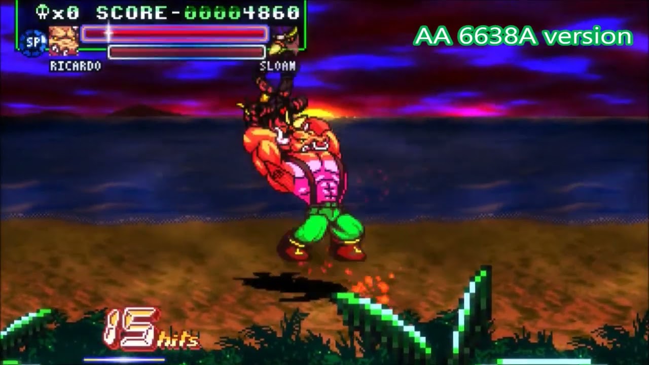 Fight'N Rage - Ricardo advanced combos - using AAA JA A... as a combo route