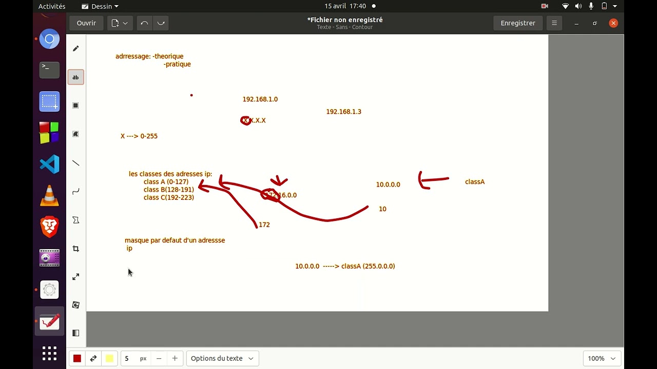 5-adressage(adress IP,les classes,masque par defaut)