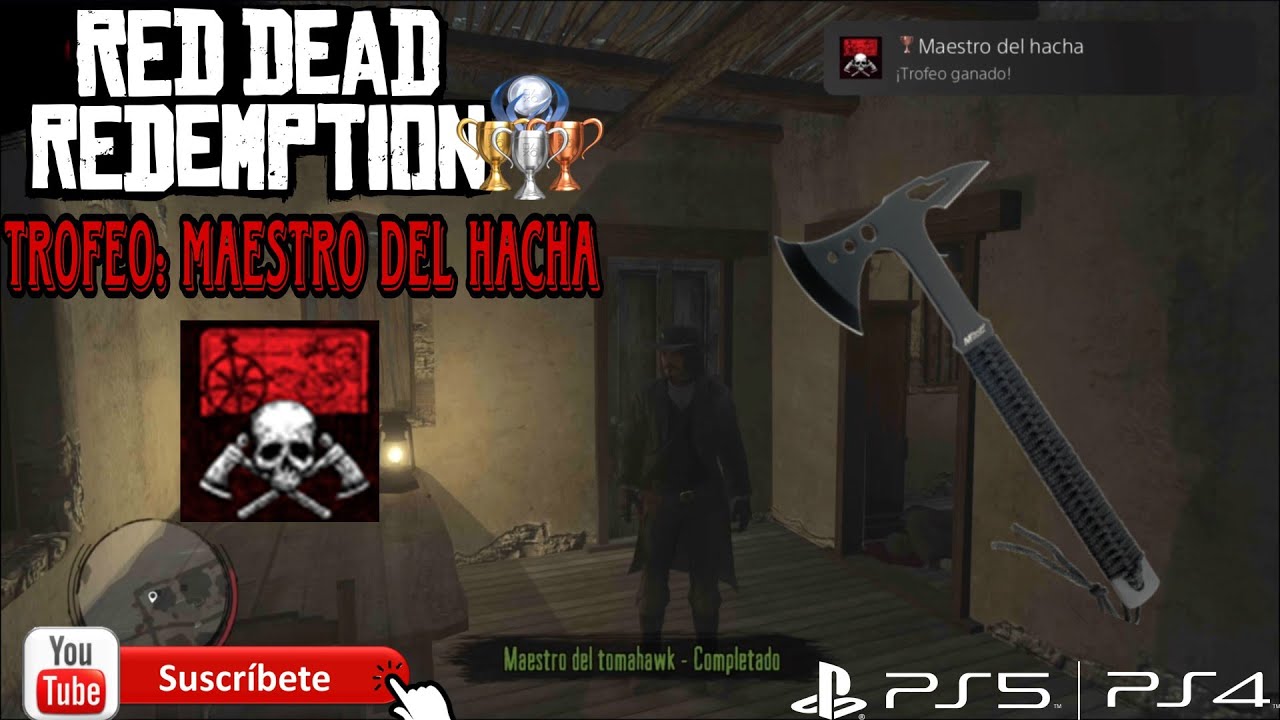 Red Dead Redemption | Trofeo: Maestro del Hacha | Completa todos los desafíos del Tomahawk | 1-5 |