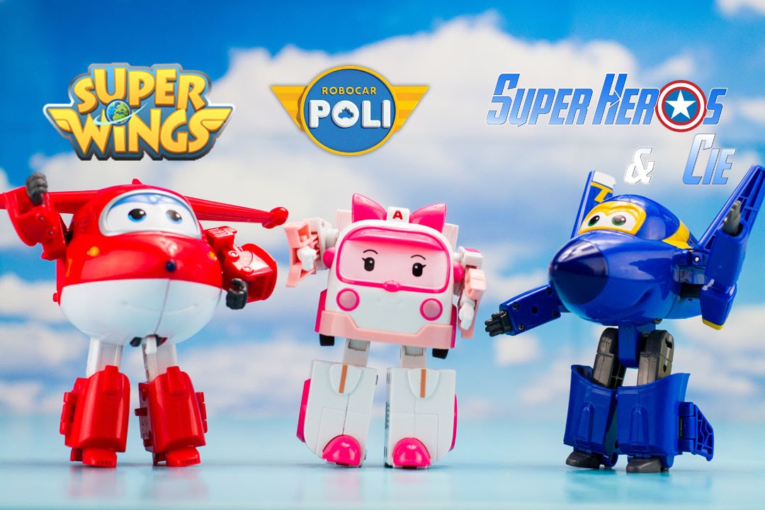 Super Wings Robocar Poli Robots Transformables Jouets Review 출동슈퍼윙스 신제품 장난감 - 비행기 Робокар Поли