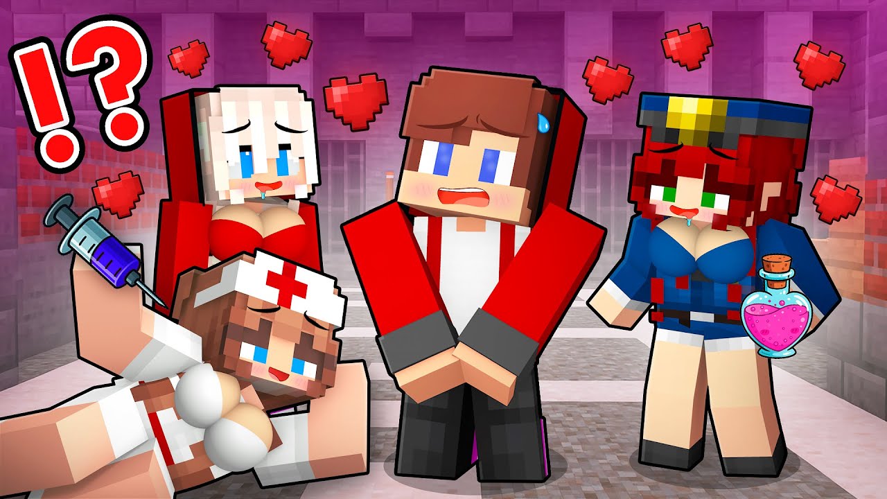 MAIZEN: Джей-Джей сбежал из тюрьмы из-за внимания девушек?! – MAIZEN Minecraft Animation