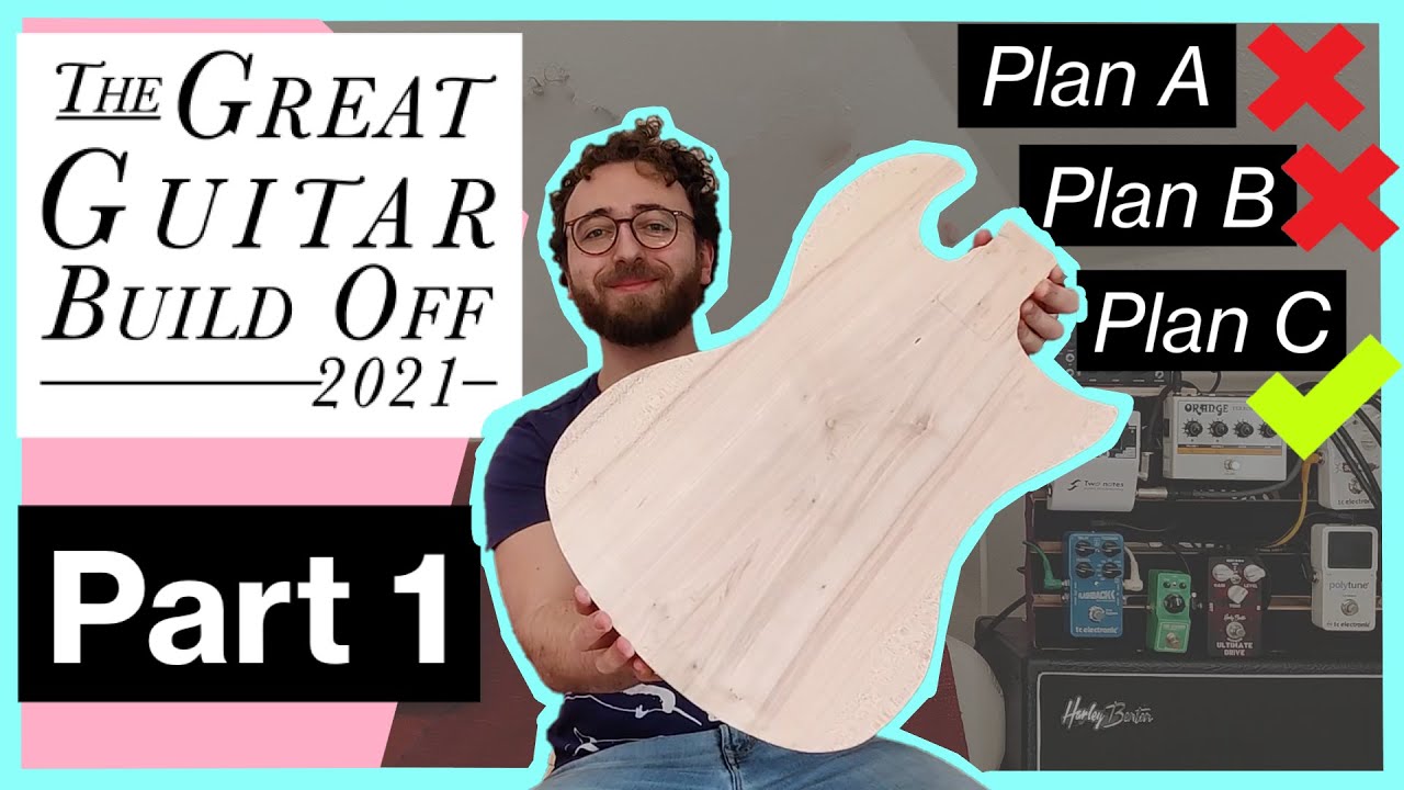 GGBO 2021 Guitar Scratch Build Part 1 - Templates, Body, Top! | Alexis Guitars