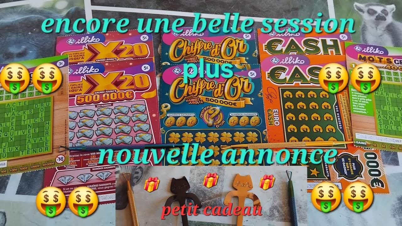 Grattage FDJ 🤑🤑chiffre d'or cash x20 mots croisés belle session 🤑🤑🤑🤑et nouvelles annonces
