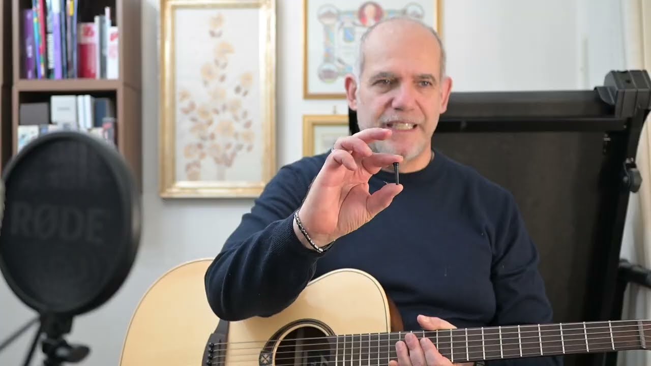 Vi spiego come ho installato i pins (piroli) Martin alla chitarra Lag T88 ACE