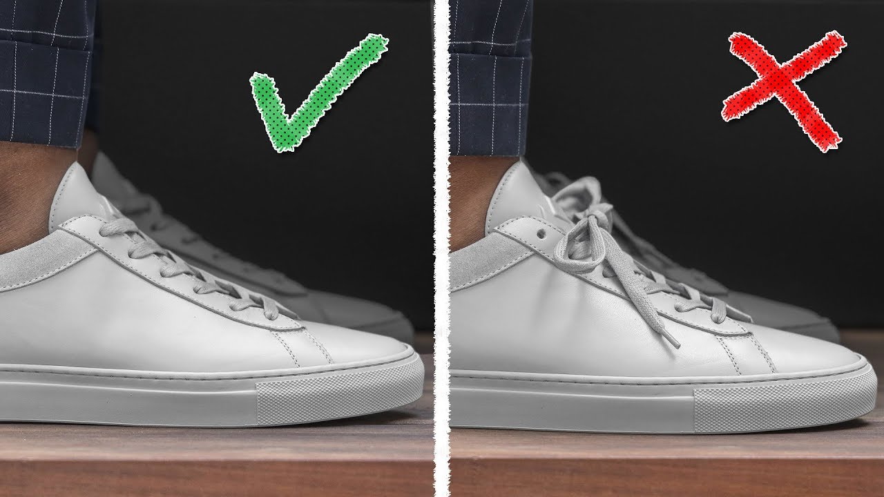 HOW TO HIDE YOUR LACES (Easy + Fast Shoelace Hack)