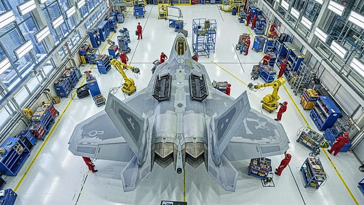 Inside the F-22 Raptor Jet Factory: Building the World's Most Feared Fighter Jet (Full Process)