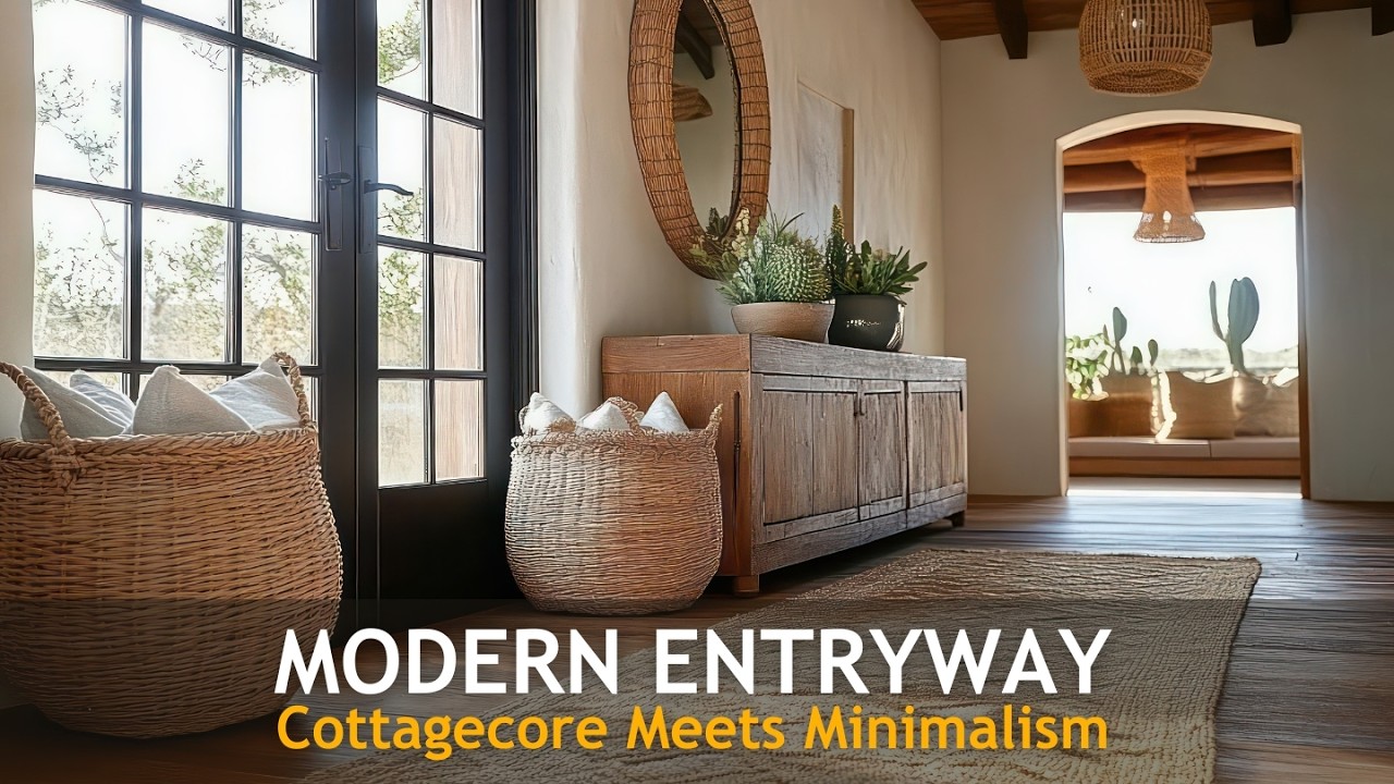 Create Your DREAM MODERN Entryway with COTTAGECORE Vibes