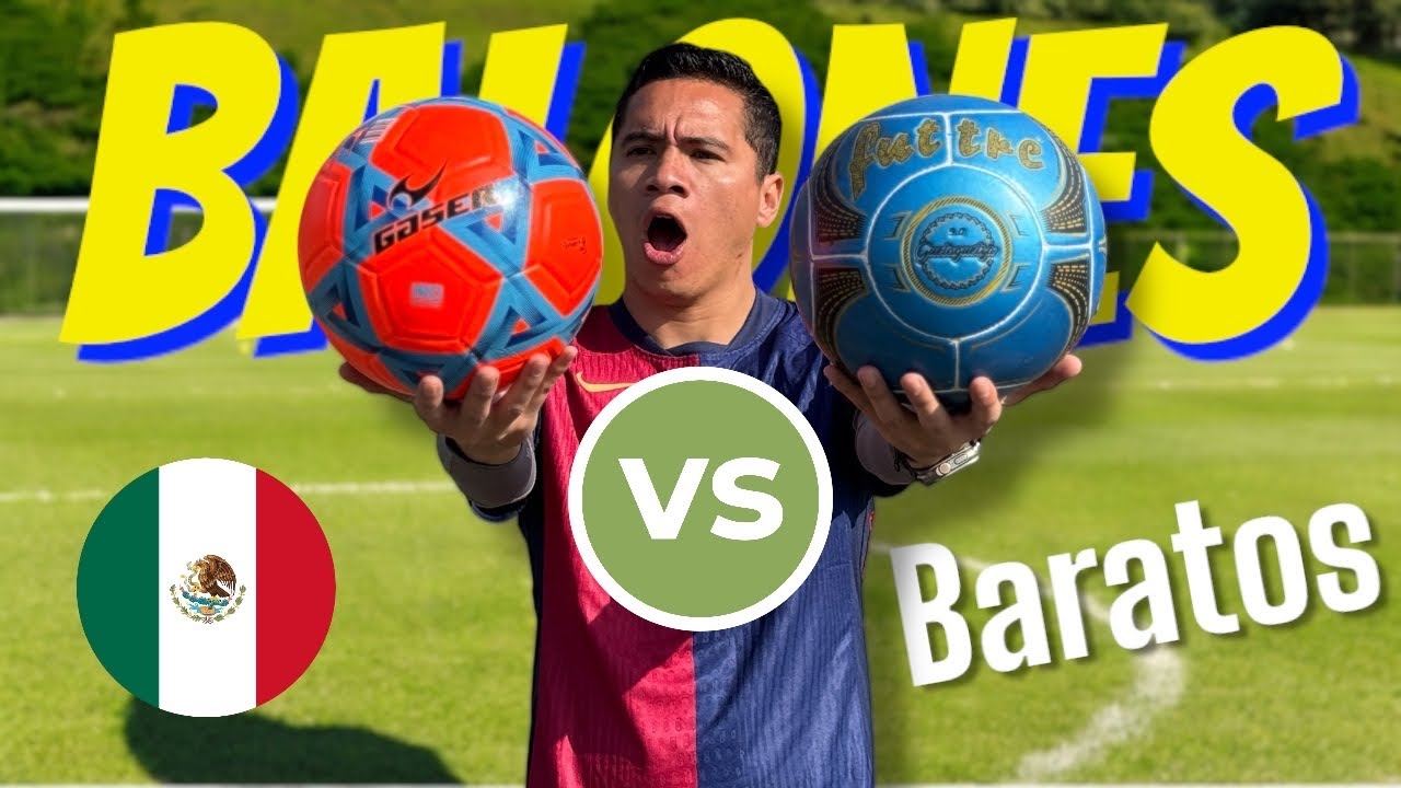 Comparando los BALONES MÁS BARATOS de MÉXICO 😱🇲🇽 FUTTRE vs GASER ⚽️