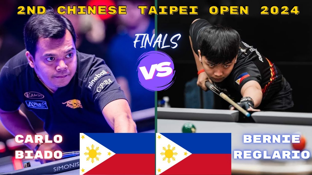 FINALS Carlo Biado vs Bernie Reglario 2nd Chinese Taipei Open 2024