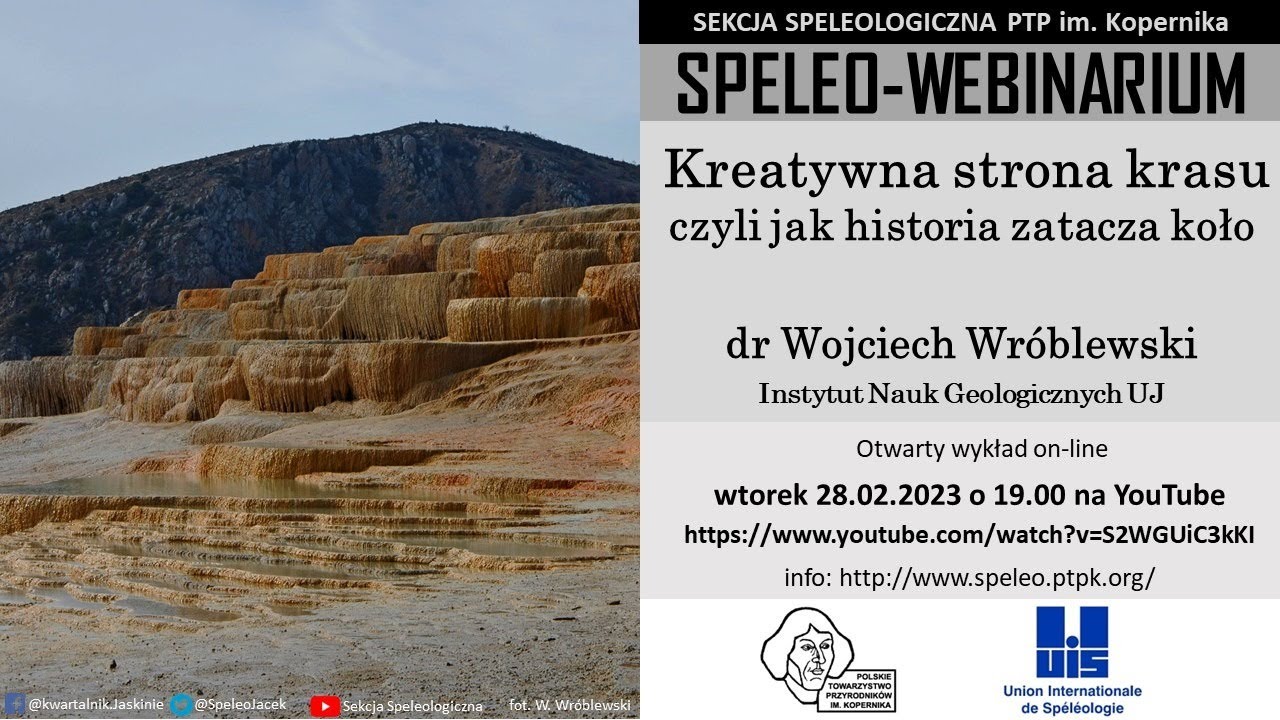 SpeleoWebinarium E20: Kreatywna strona krasu czyli jak historia zatacza koło