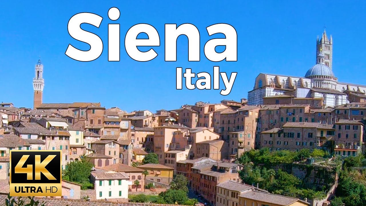 Siena, Italy Walking Tour (4k Ultra HD 60fps) – With Captions