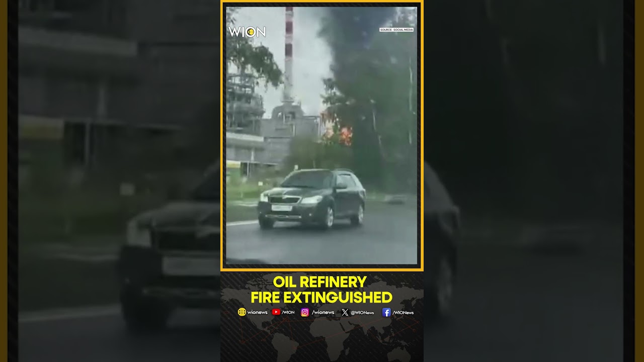 Fire Breaks Out at Russia&rsquo;s Largest Independent Oil Refinery | WION SHORTS