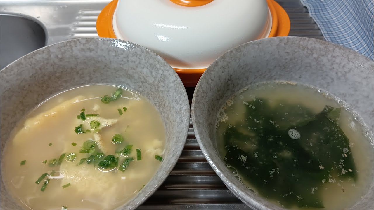 電子レンジで2種類のスープを作ります。レンジメートプロを使います。