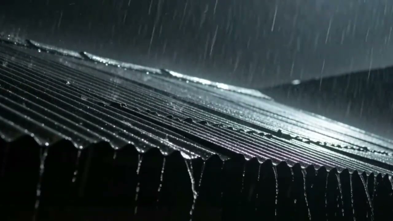 Fall Asleep in 3 Minutes,Dark Clouds Heavy Rain White Noise | 3 Hours No Thunder #asmr #HeavyRain