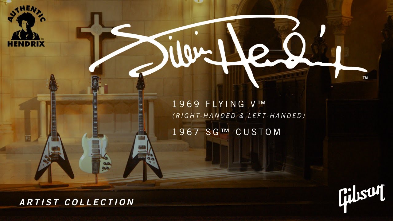 Jimi Hendrix™ 1969 Flying V (Left and Right Handed) and 1967 SG Custom
