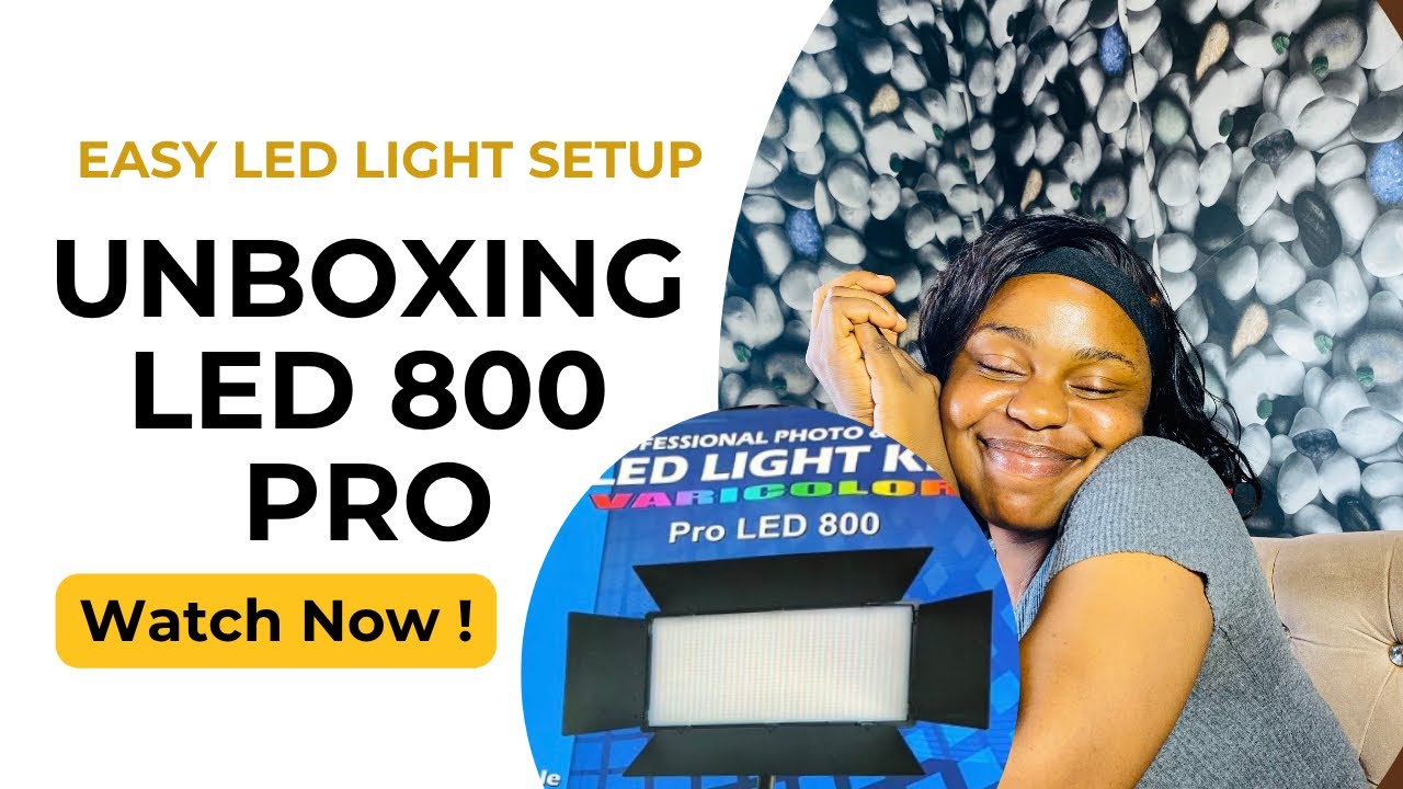 STEP BY STEP LED 800 PRO SETUP |Unbox,Fix Battery,Mount Tripod Like a Pro!