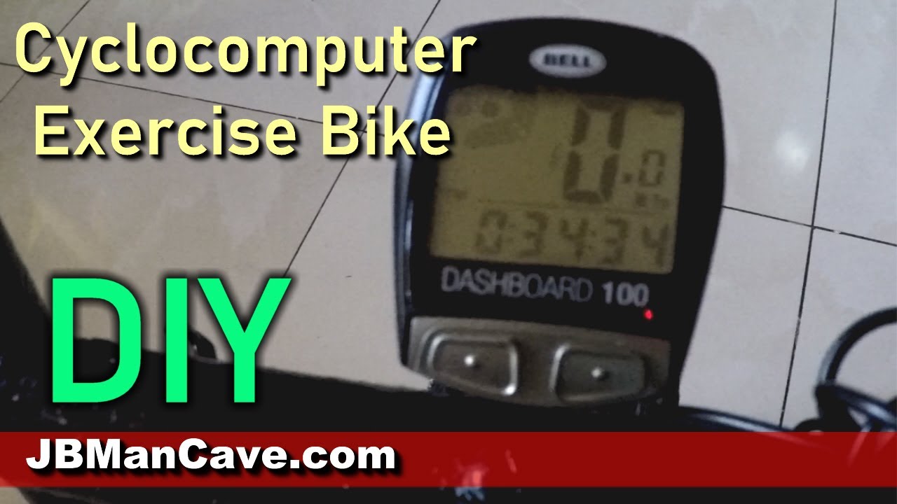 DIY Exercise bike Cyclocomputer replacement Bell Dashboard 100 by JBManCave.com