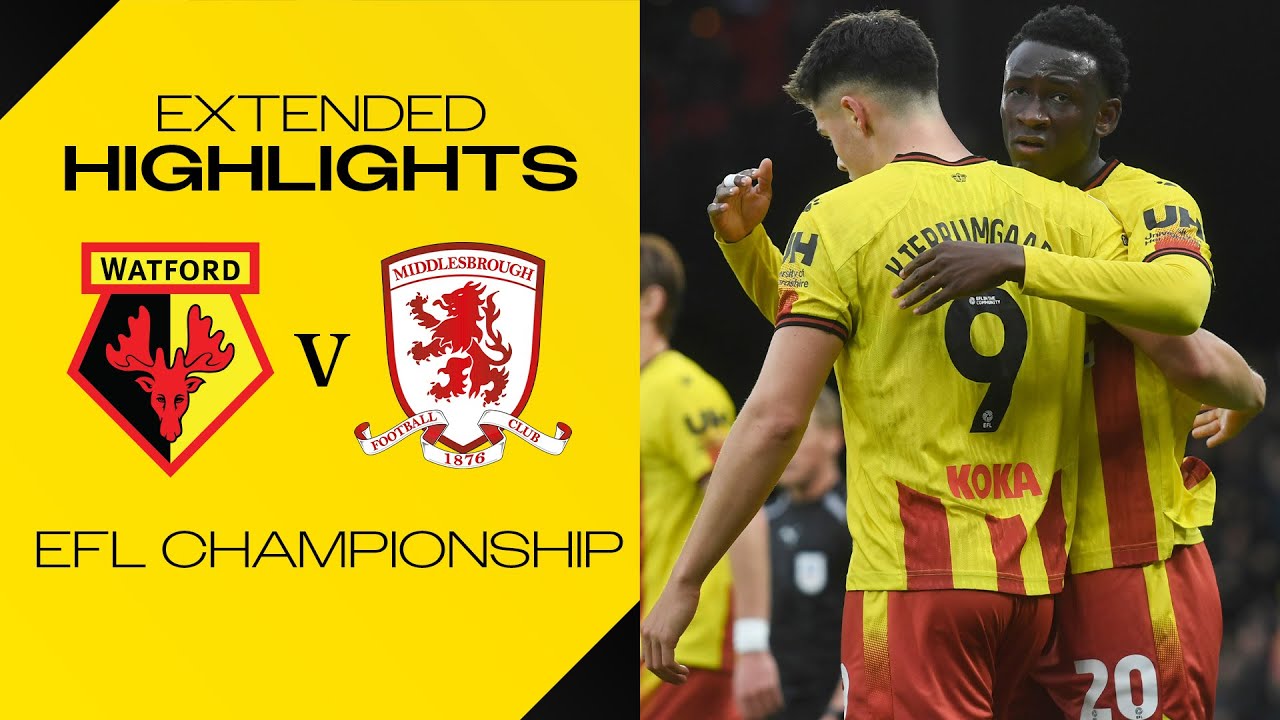 FOUR HOME WINS ON THE SPIN! 🔥 | Watford 3-0 Middlesbrough | Extended Highlights