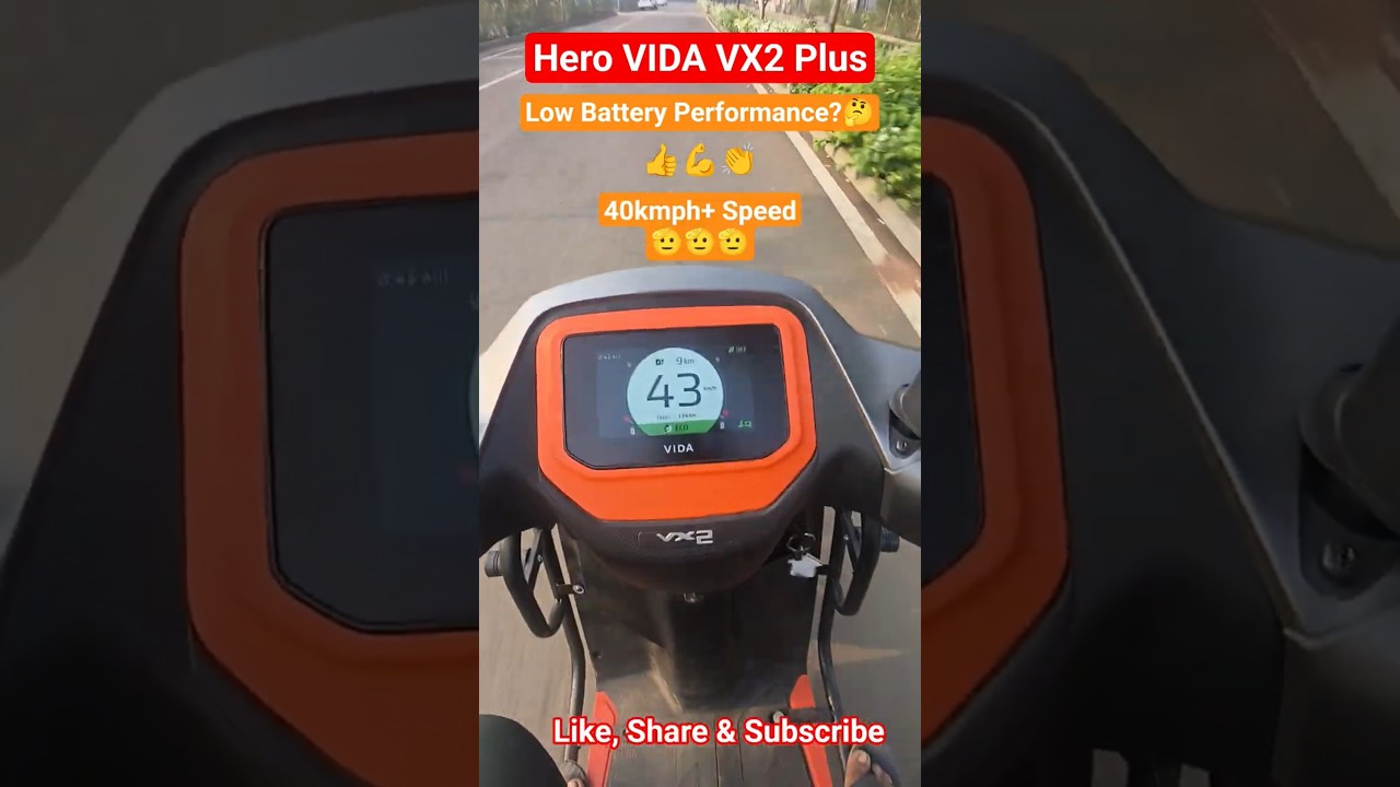 Hero VIDA VX2 Plus.. Low Battery Performance.. 