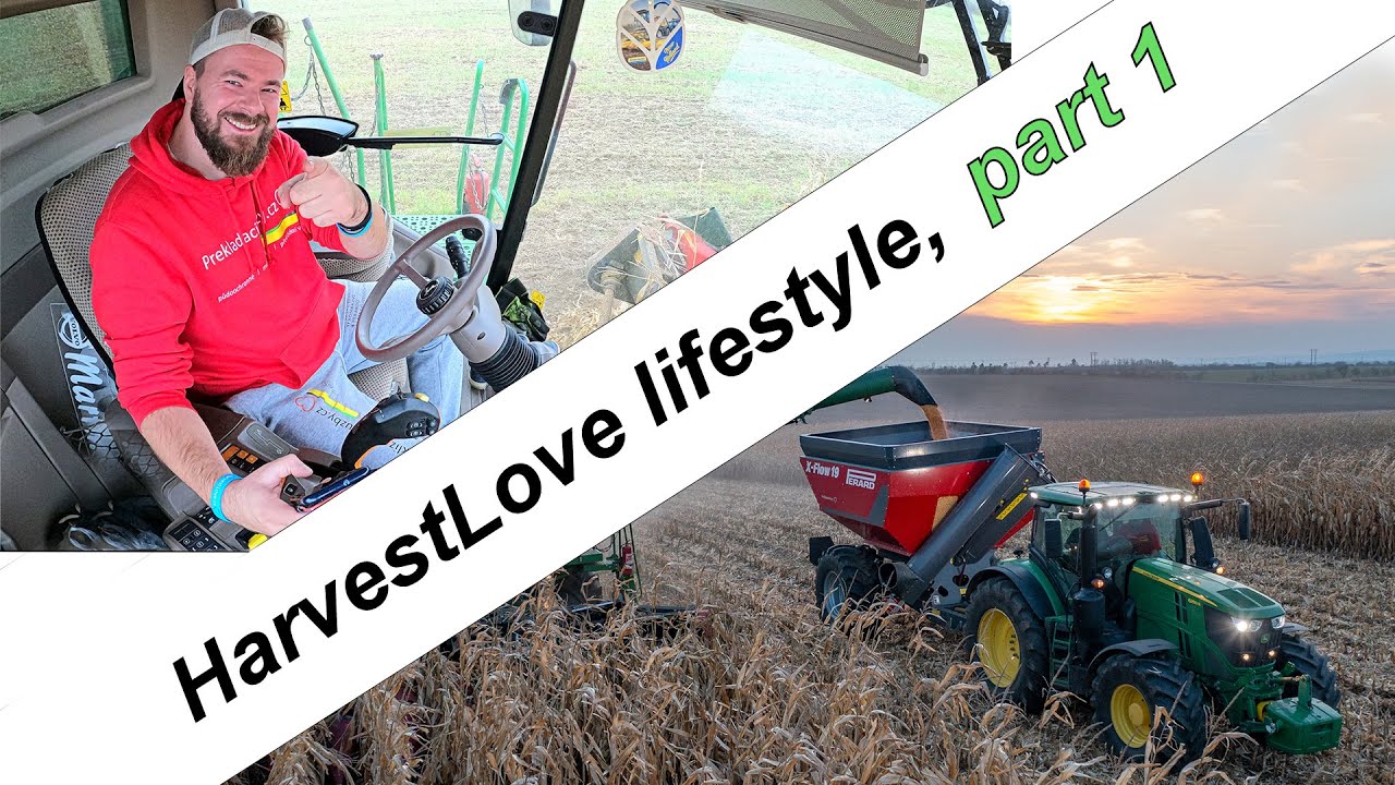 HarvestLove lifestyle, part 1 | Grain cart driver & combine driver from cab view | ORIGINAL SOUND