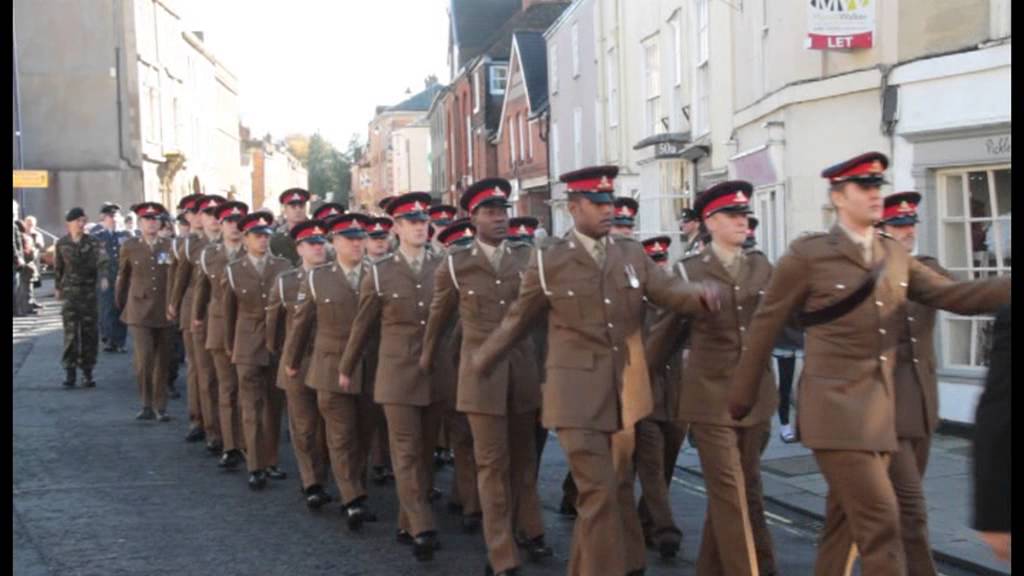 Remembrance Sunday Parade Devizes 10 November 2013