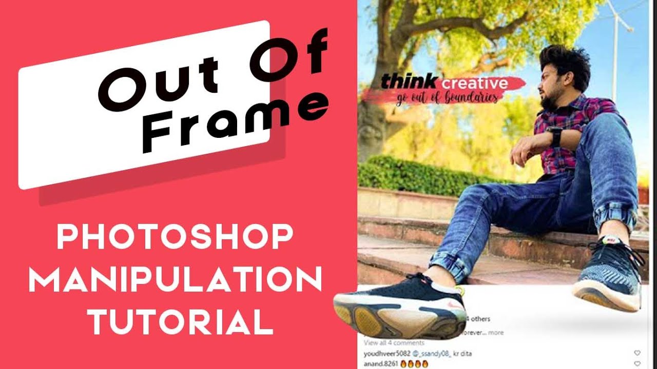 out of frame Photo In Photoshop || GO TRENDY WITH PHOTOSHOP ||