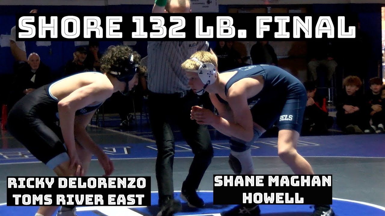 Shore Conference 132 lb. Final | Ricky DeLorenzo (Toms River East) vs  Shane Maghan (Howell)