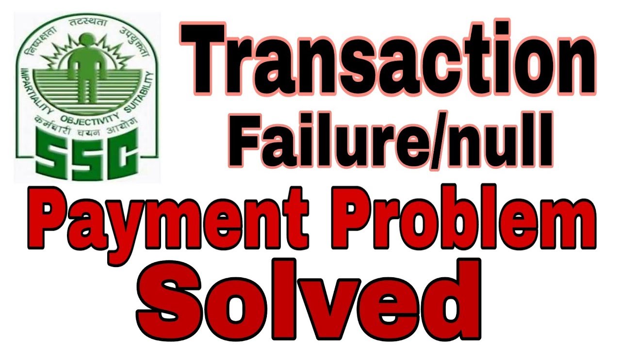 SSC transaction failure || ssc je offline sbi challan payment