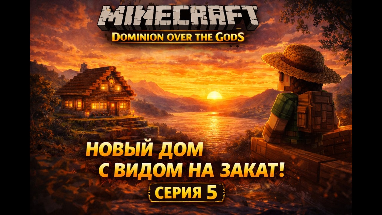 Minecraft Dominion Over the Gods — дом, где заканчивается день (Серия 5)