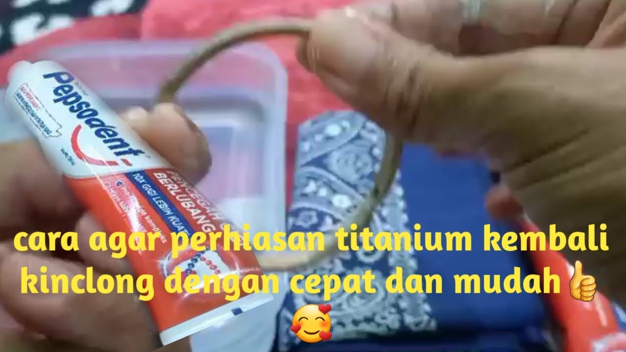 cara agar perhiasan titanium kembali kinclong dengan cepat dan mudah @mama affidi